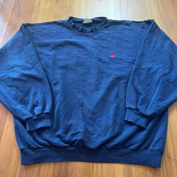 VTG 90s Walt Disney World Embroidered Casual Pocket Crewneck Sweatshirt Sz XL - Picture 1 of 6